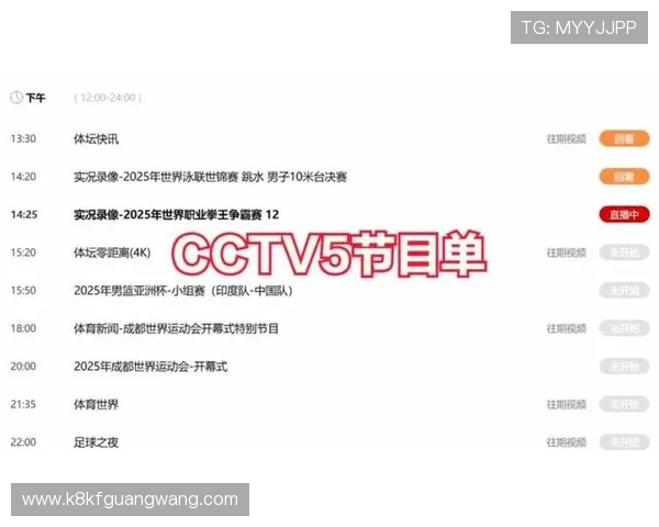 K8体育官方平台最新赛事资讯与全面赛事直播指南 K8体育官方平台最新赛事资讯与全面赛事直播指南
